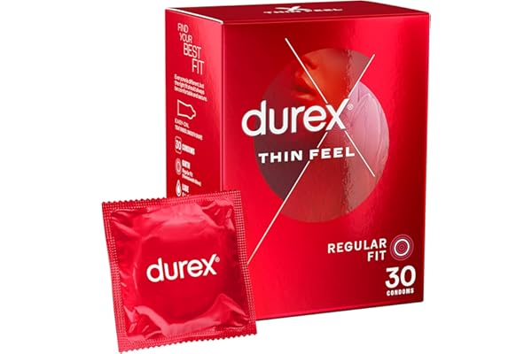 durex 杜蕾斯 薄感散装避孕套,30 件装(包装可能不同)